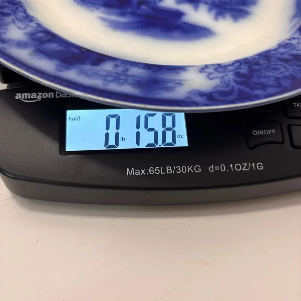 Antique WH Grindley Flow Blue Shanghai 10